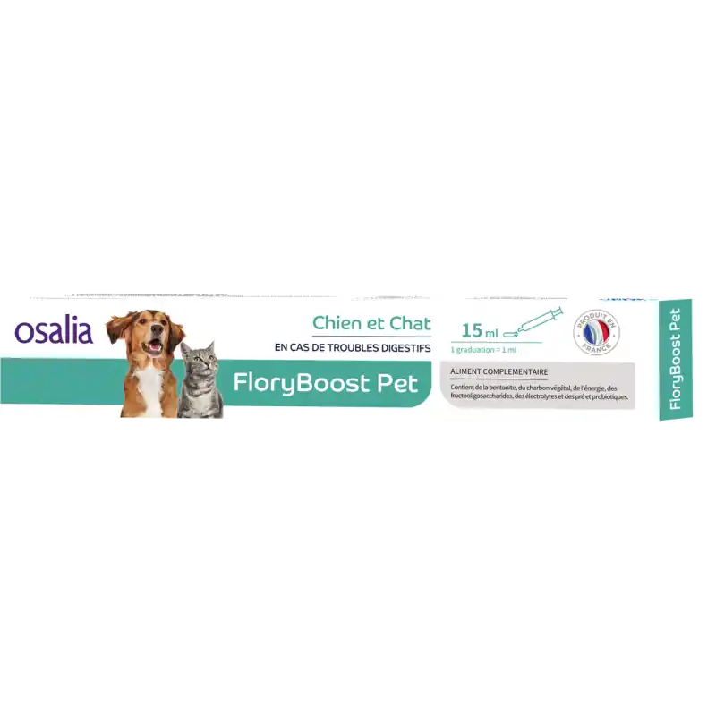 Réduction spéciale - Osalia Floryboost Pet - complément digestif chien & chat