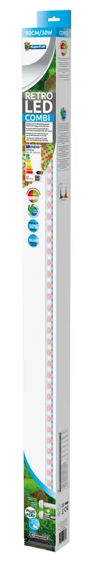 Superfish - Lampe Retro Led Combi T8 et T5 pour Aquarium - 90cm/30W | Retour facile