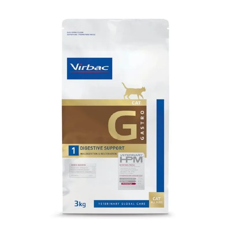 Virbac - Croquettes Veterinary HPM Gastro Digestive Support pour Chat - Commandez maintenant