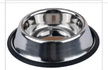 Leeby - Gamelle en Inox avec Base Antidérapante pour Chiens - Profitez-en