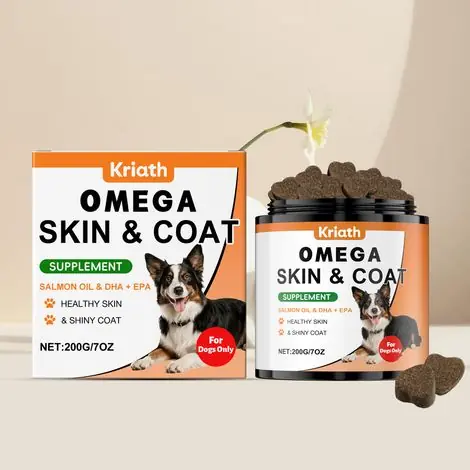 Bien noté | Granulés de soin doux pour le pelage du chien, pour un poil brillant et sain. Complément journalier - 200 g