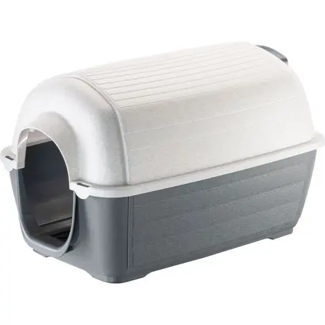 Niche pour chiens en résine thermo-plastique – Système de ventilation – Dimensions intérieures 32 x 55 x 38 cm – Isolation thermique – Ferplast | Prix malin