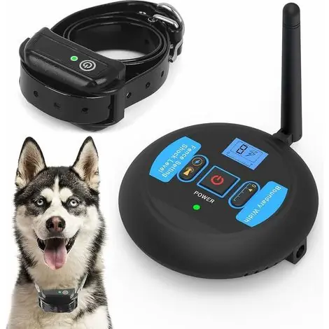 Derniers exemplaires | Clôture Électronique Sans Fil pour Chien - Barrière Invisible de Jardin, Installation Facile