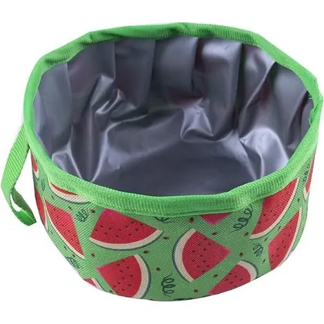 Achetez en ligne | Gamelle de voyage pour chien, imperméable, en tissu Oxford, adaptée aux promenades et aux repas en extérieur, distributeur automatique de croquettes, spécifique à la race, légère, idéale pour les voya