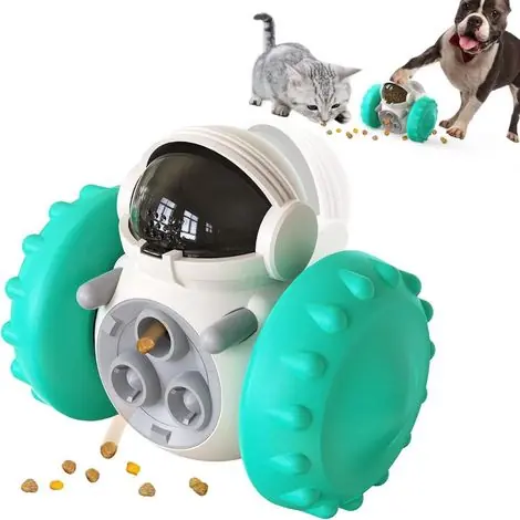 En stock | Distributeur nourriture chien chat bleu, jouet éducatif interactif, alimentation lente, stimulation mentale et activité ludique quotidienne