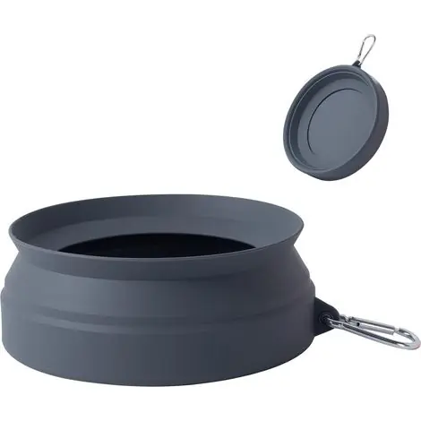 1 Bol Pliable, Silicone Alimentaire, Anti-débordement, Crochet D, Voyage Chien Chat | Envoi rapide
