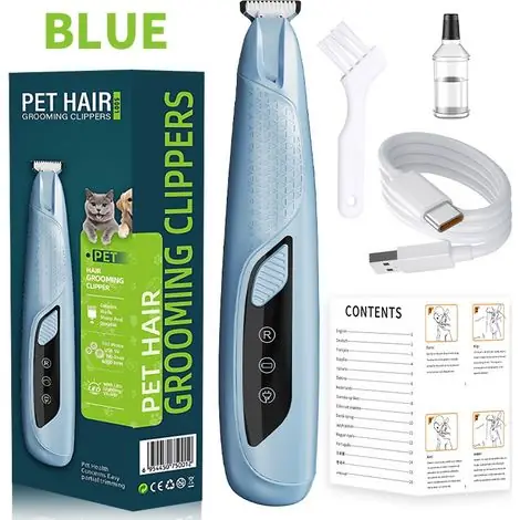 Tondeuse Électrique pour Animaux - Coupe Précise des Poils des Pattes, Oreilles et Zones Sensibles - Offre à durée limitée