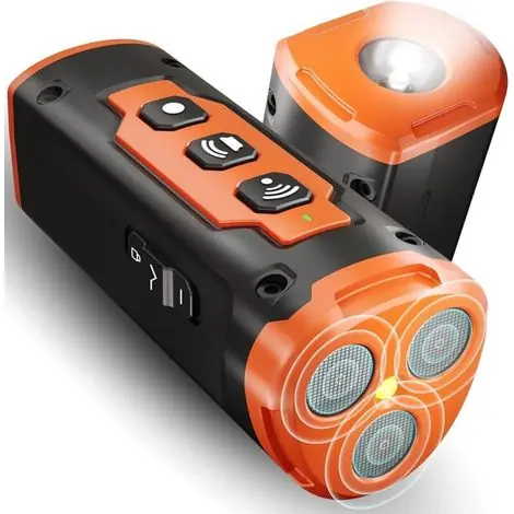 Dispositif anti-aboiements à ultrasons pour chien, dispositif anti-aboiements multimode, avec lampe de poche LED, lampe de poche stroboscopique, dispositif de dressage de chien haute puissance | Excellente qualité