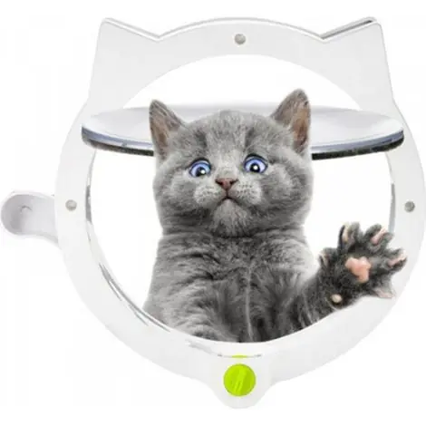 Expédition rapide - Chatière Chat Flip, Chatière Chien Chatière Blanc Hole