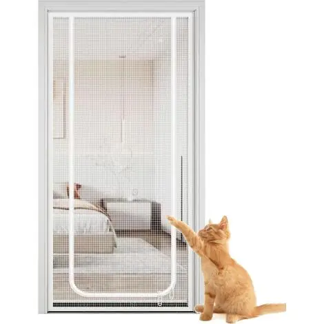 Achetez dès aujourd'hui - Écran de Chat Porte avec Fermeture éclair, 35,43 x 86