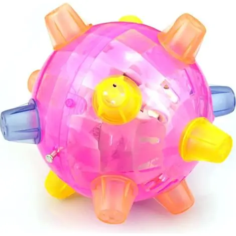 Ersandy – Balle de saut à LED pour chien – Boule lumineuse en caoutchouc non toxique – Fonction de saut automatique – Jouet interactif pour chiens et chats | Prix promo