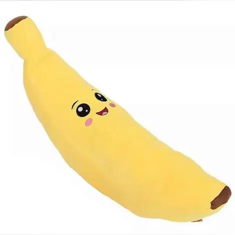 Peluche apaisante en forme de banane avec couineur, jouet à mâcher anti-anxiété pour chiens de petite, moyenne et grande taille, jouet de dentition doux pour jouer à l‘intérieur | Fin de série