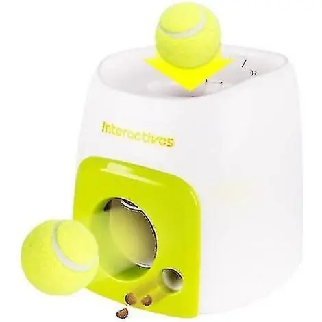 Qualité premium | Fei Yu – Lanceur de balles automatique pour chien – Jouet interactif – Lancement de balles de tennis – Taille 16x16x20 cm – Pour jeux en extérieur