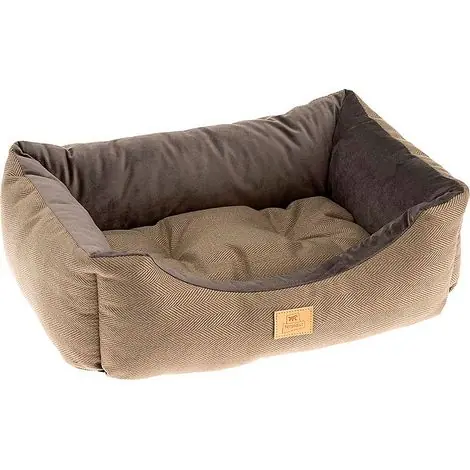 Petit prix - Ferplast CHESTER Canapé avec coussin en tissu résistant pour chiens et chats. Différentes tailles et couleurs.. Variante 80 - Misure 78 x 56 x h 22 cm - Marron