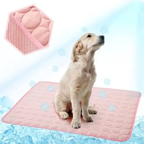 À ne pas manquer | Tapis rafraîchissant pour chien - Rose, M, 50 x 62 cm - Tapis rafraîchissant pour chat - Auto-rafraîchissant - Tapis rafraîchissants pour chiens