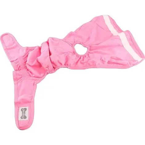 Culotte hygiénique douce et ajustable pour chienne, lavable et réutilisable, rose, taille XL. | Bonne affaire