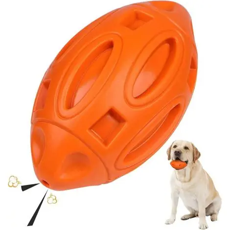 Jouet couineur pour chiens agressifs, balle à mâcher en caoutchouc avec fonction couineur - Bon prix