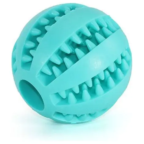 Jouet de dentition pour chien - Silicone anti-morsure en forme de pastèque, balle interactive distributrice de friandises pour nettoyage des dents et amusement - Déstockage