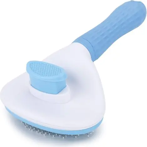 Prix promo | Brosse carde autonettoyante pour le toilettage des chiens, chats et lapins – Élimine facilement le sous-poil mort outil de massage adapté aux animaux à poils longs ou courts.