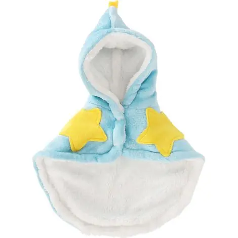 Cape pour animal domestique - Cape chaude en flanelle douce et confortable pour chien - Pour l‘hiver par temps froid - Bleu ciel M - Prix imbattable