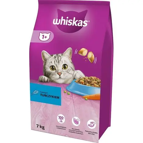 Croquettes Whiskas pour chat au thon 7 kg | Best-seller