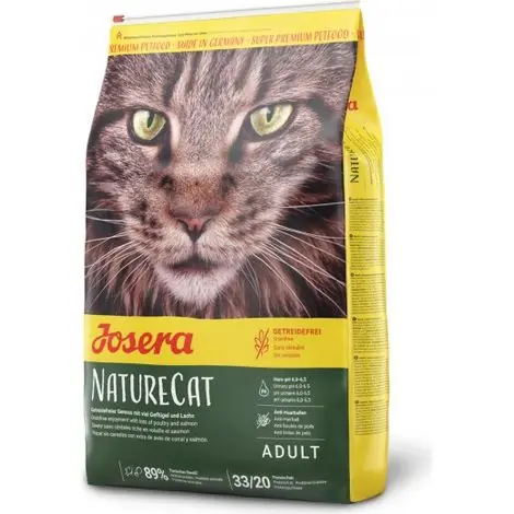 Croquettes Josera NatureCat pour chats adultes, 2 kg, saveur volaille et saumon. - Recommandé
