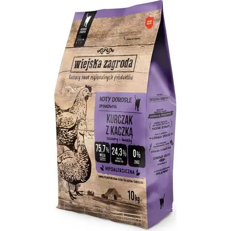 Satisfait ou remboursé | Croquettes pour chat Country Farm au poulet et au canard - 10 kg