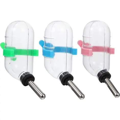 Ensemble de 3 abreuvoirs anti-fuites pour hamster | Offre flash