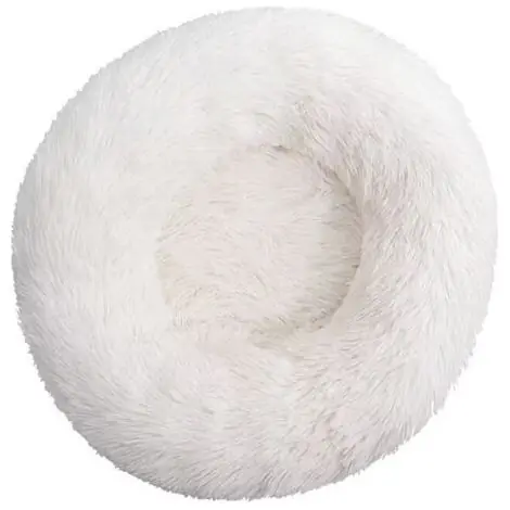 Achetez dès aujourd'hui | BUNTHAUS Lit pour Chat, Coussin Moelleux, Doux Lavable pour Chats Chiens (Blanc, 60 cm), Ensoleillé