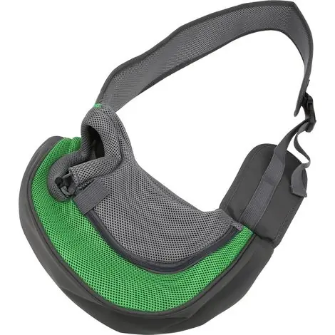 Prix promo - Sac bandoulière portable en maille respirante pour le transport d‘animaux de compagnie (chats et chiens) en voyage.