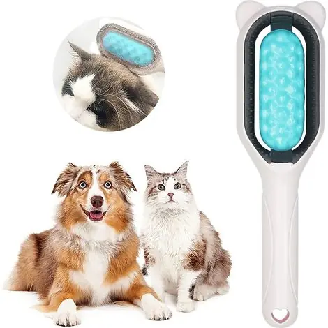 Brosse de toilettage pour animaux, peigne à poils souples, brosse de massage pour éliminer les poils morts et les nœuds | Meilleure vente