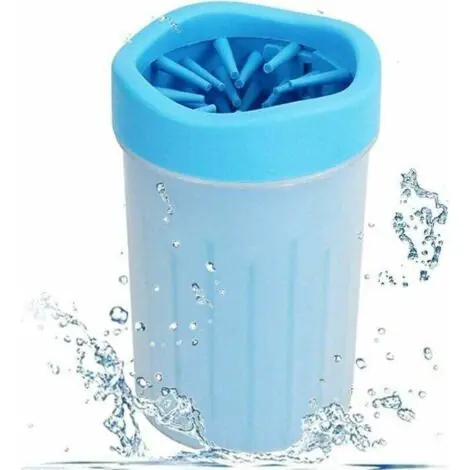 Petit prix - Tasse de lavage des pieds, XU, Tasse de lavage des griffes, Dispositif de lavage des pieds, Brosse en silicone souple, Chat et chien -
