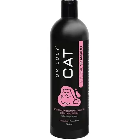 DR LUCY - SHAMPOOING VOLUME POUR CHATS 500 ML SHAMPOOING CONCENTRÉ VOLUME POUR CHATS À POILS LONGS | Paiement sécurisé