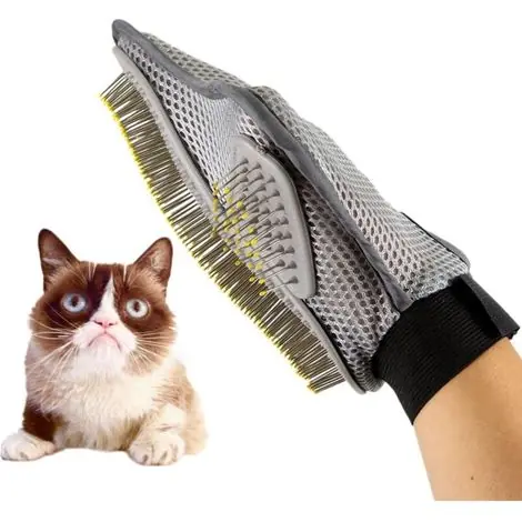 Dernières pièces | Brosse de toilettage pour animaux, adaptée aux chats et aux chiens, qui enlève les poils et possède une fonction bain.