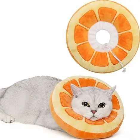 Collier cône réglable pour chat Collier de récupération doux et adorable pour chat, cône pour chat après l‘opération, pour chatons | Best-seller