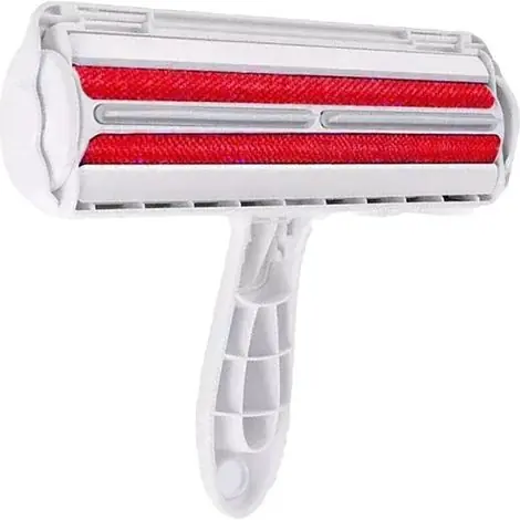 Brosse d‘épilation, bidirectionnelle, ABS, pour nettoyer les poils de chien, de chat ou d‘autres animaux, rouge - Meilleure vente